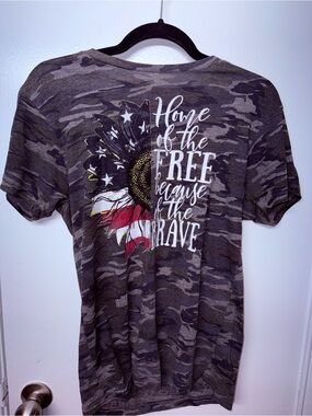 Home of the Free Camo Short Sleeve Tee